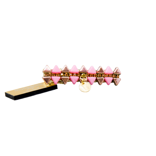 Barrette crocodile Elsy - Rose