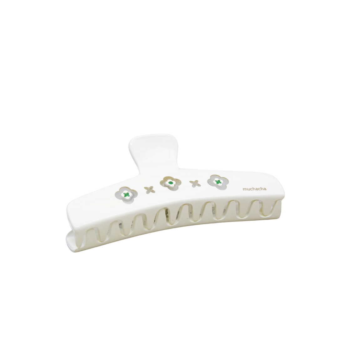 OLLY XL - PINCE CRABE FLEUR VERT ÉCLAT VÉGÉTAL