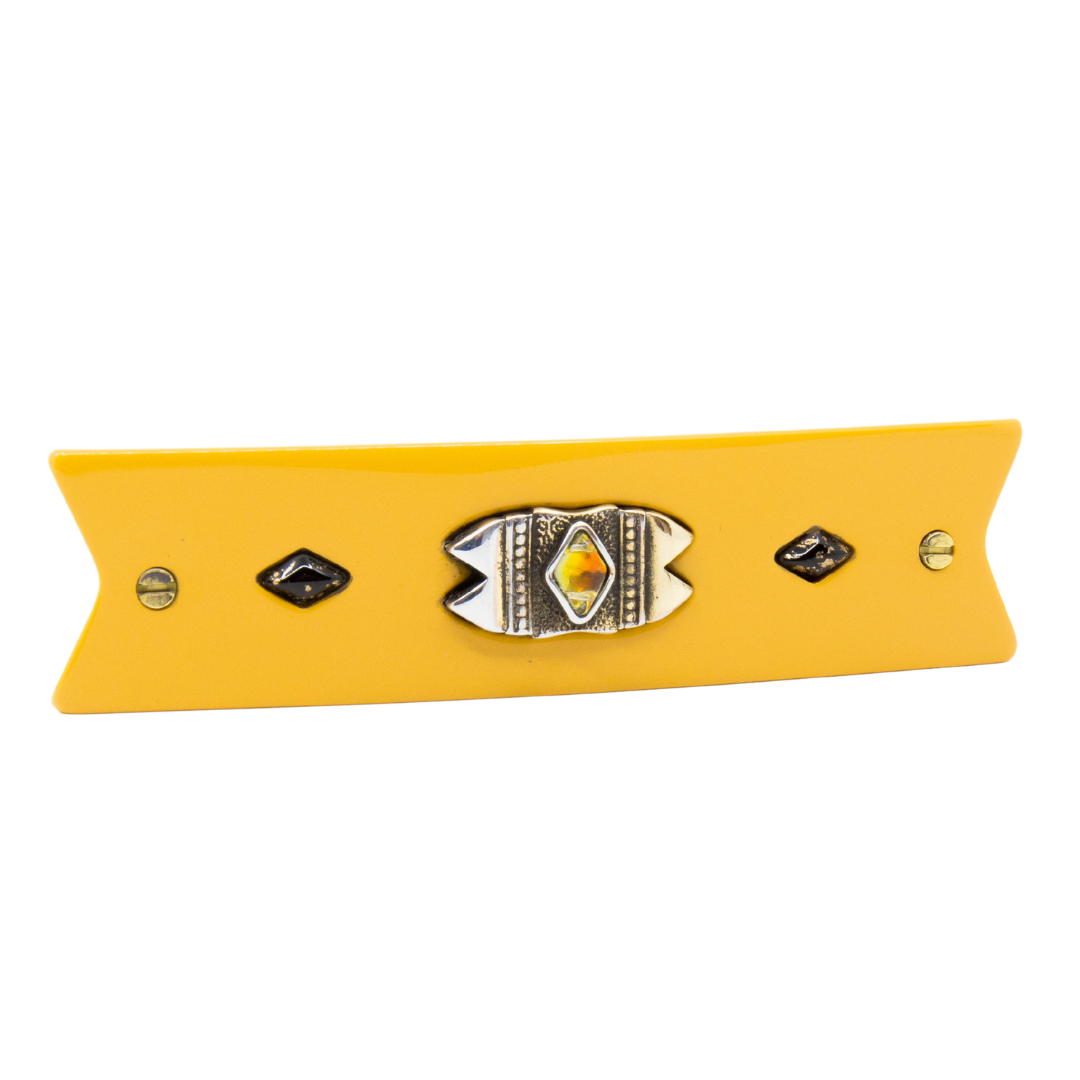 Barrette à clip Chiara - Jaune