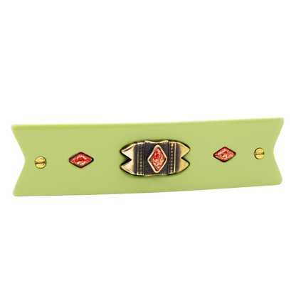 Barrette à clip Chiara - verte