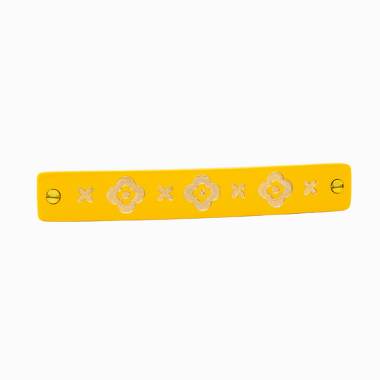 Barrette à clip Slim - Jaune