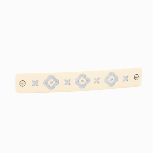 Barrette à clip Slim - Blanche