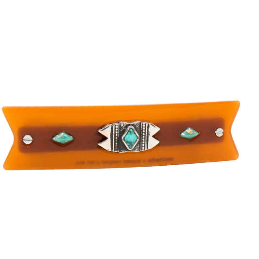 Barrette à clip Chiara - Brun