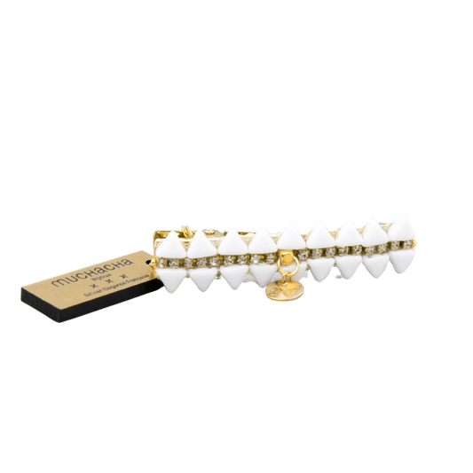 Barrette Crocodile Elsy - blanche